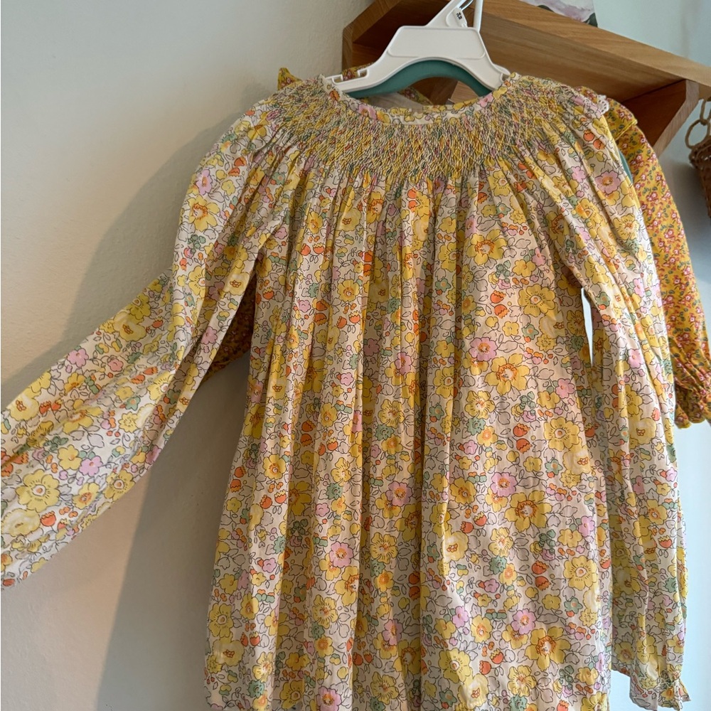 Cotton smocked blouse for girls